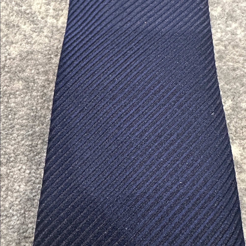 RALPH LAUREN PURPLE LABEL TIE NAVY BLUE - Picture 8 of 9